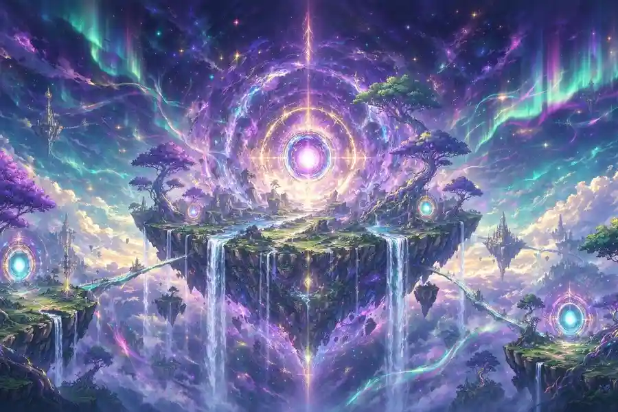 翠影行记的原创地下城冒险主题插画